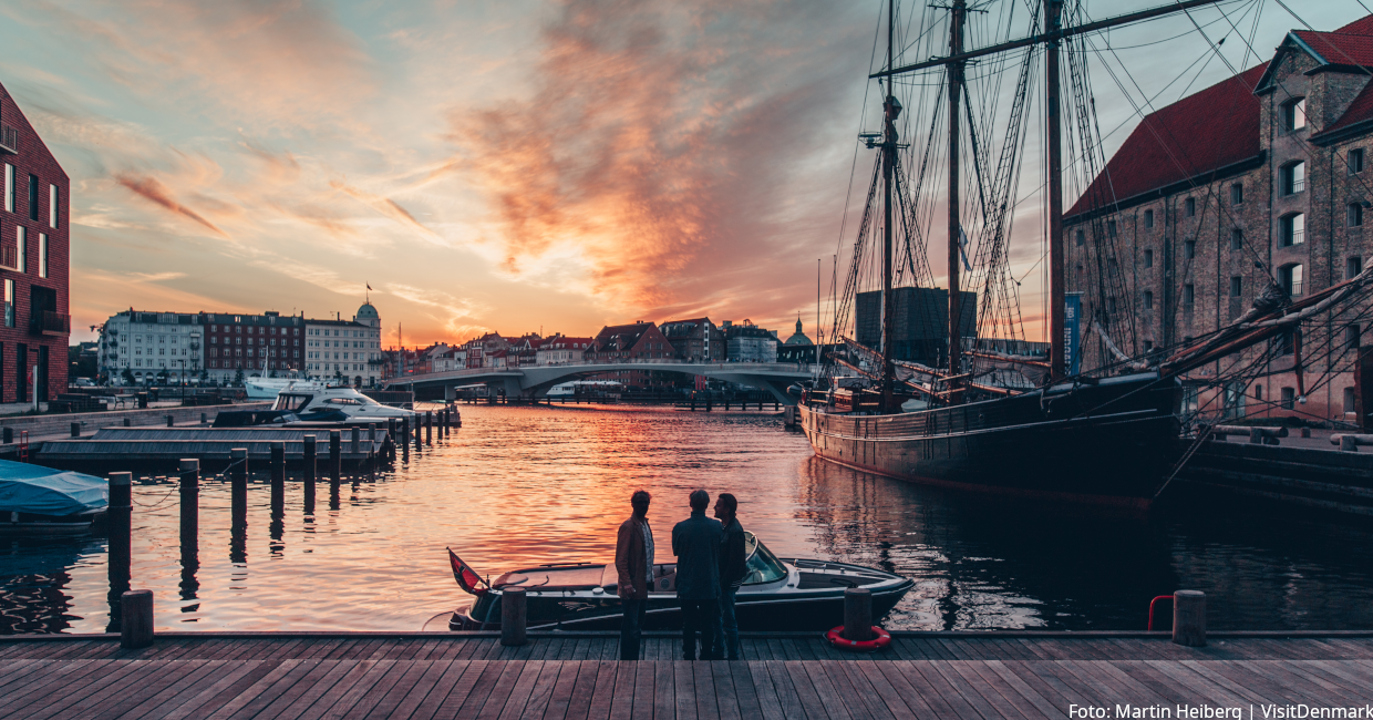 Christianshavn bei Sonnenuntergang