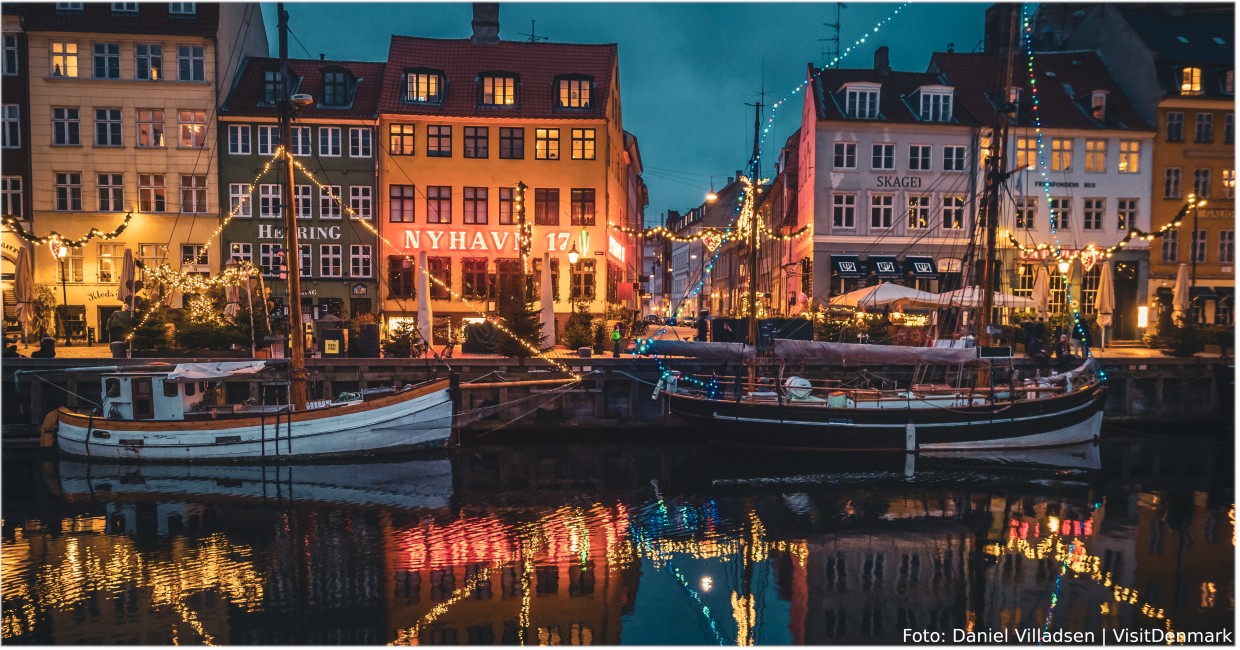 Stimmungsvoller Hafen Kopenhagens