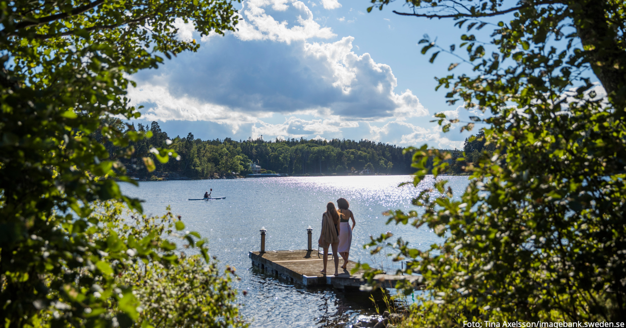 See in Schweden im Sommer