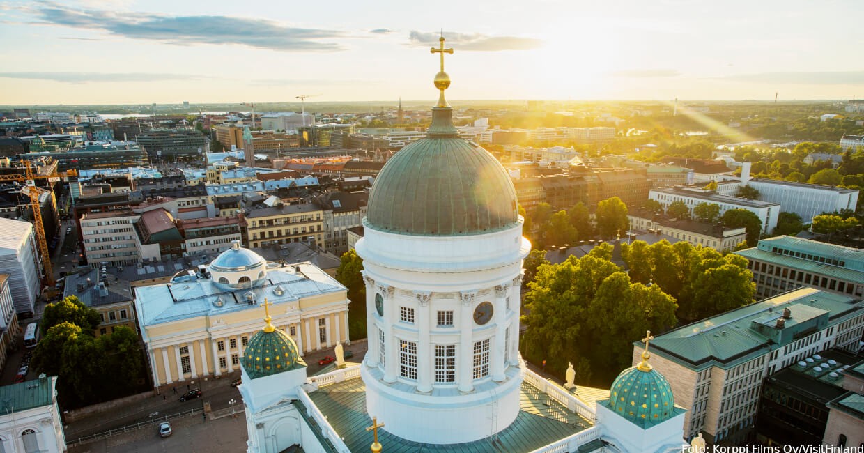 Blick über Helsinki