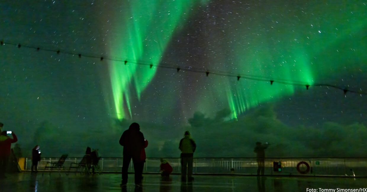 Nordlichter an Bord der MS Spitsbergen